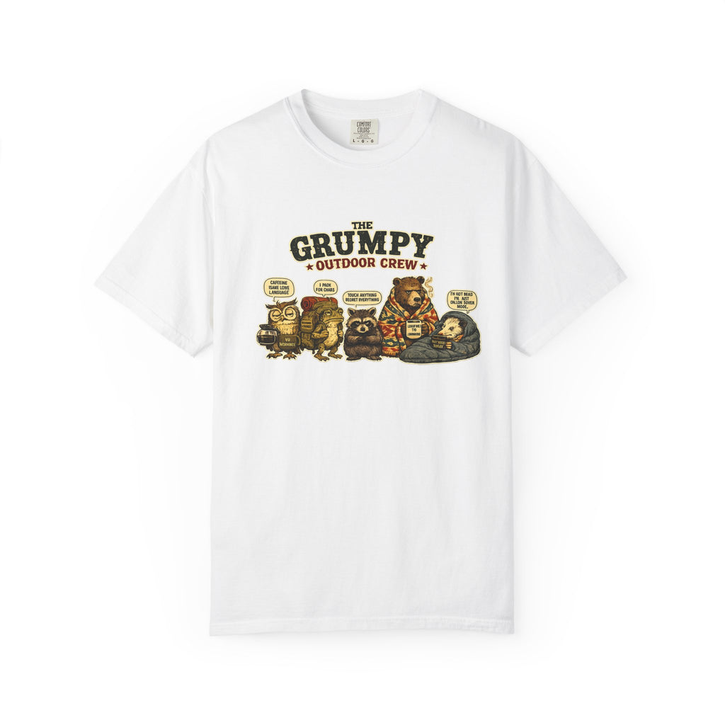 Grumpy Outdoor Crew T-Shirt — Funny Camping Graphic Tee