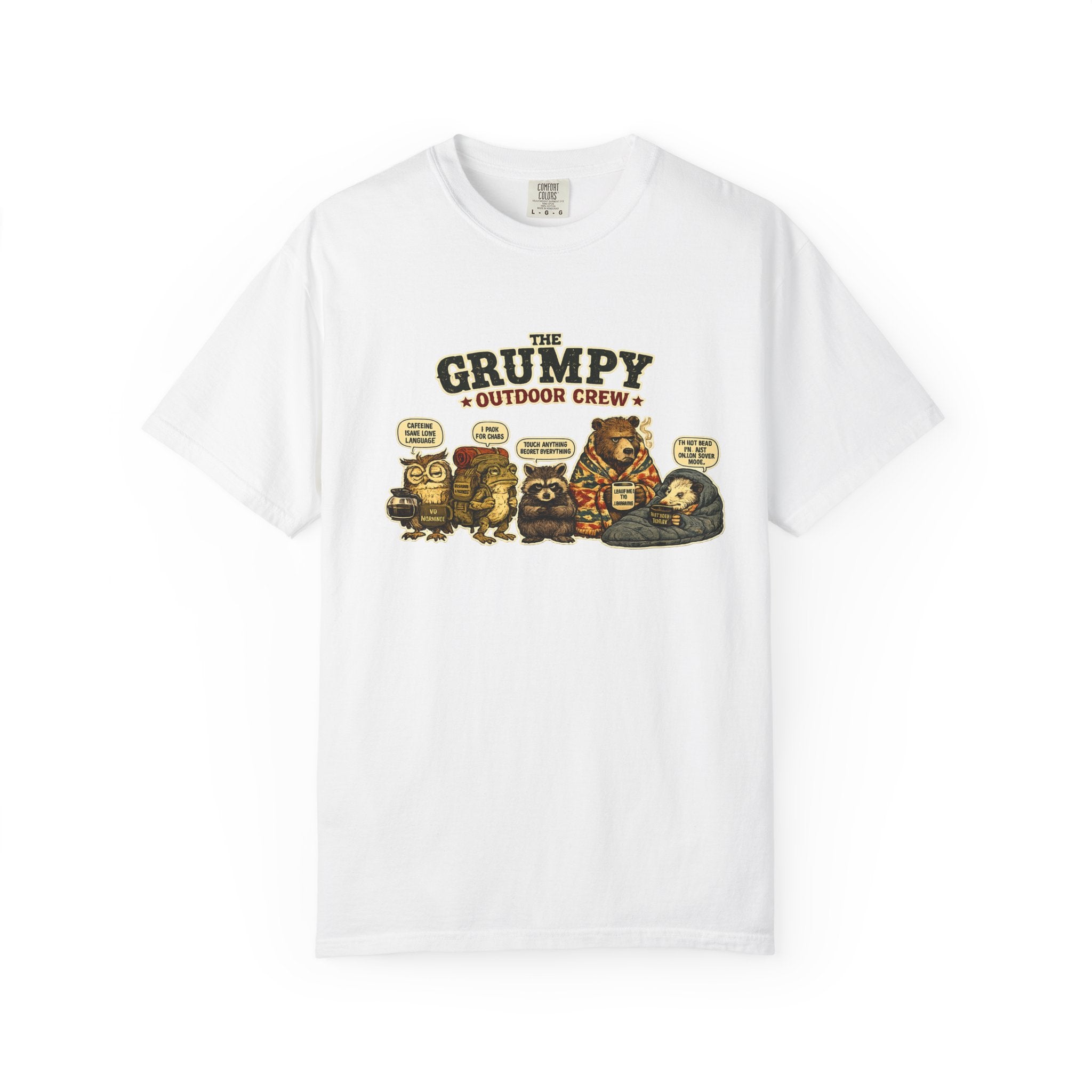 Grumpy Outdoor Crew T-Shirt — Funny Camping Graphic Tee