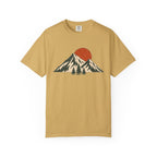 Sunset Mountain T-Shirt — Vintage Mountain & Trees Graphic Tee
