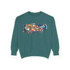 Camper Patchwork Sweatshirt — Retro Airstream Travel Crewneck