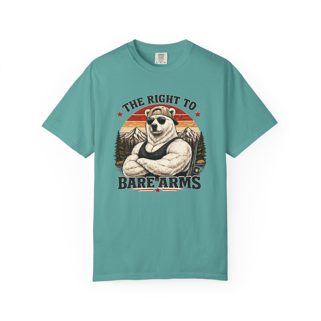T-Shirt — "The Right to Bare Arms" Bear Graphic Tee