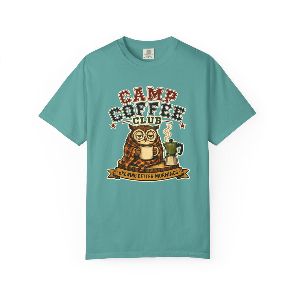 Camp Coffee Club T-Shirt — Brewing Better Mornings Graphic Tee