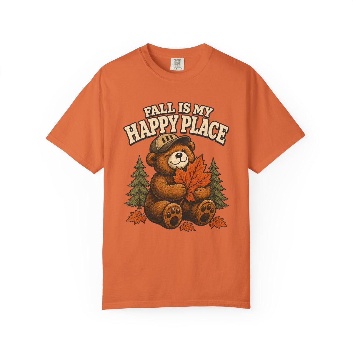Fall Is My Happy Place Bear T-Shirt