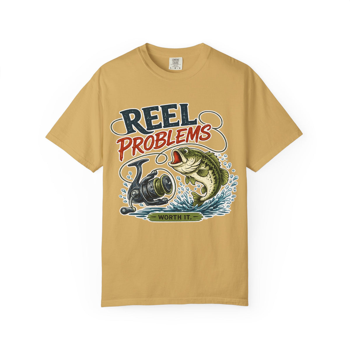 Fishing T-Shirt — “Reel Problems” Bass Angler Tee