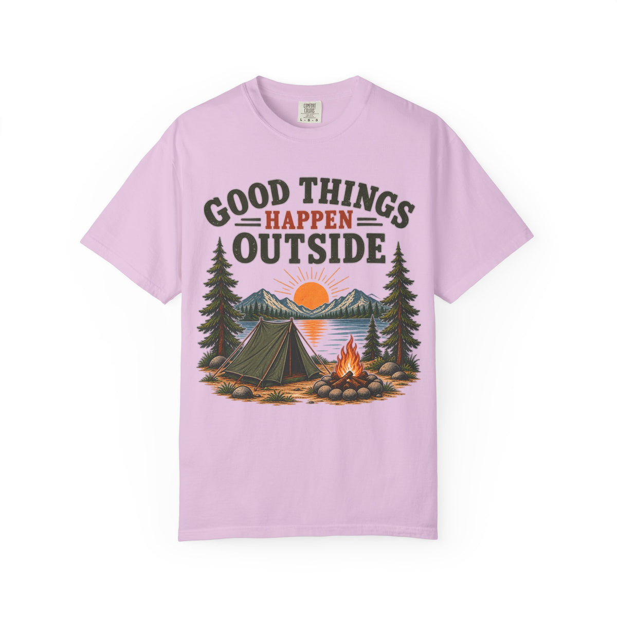 Good Things Happen Outside Camping T-Shirt