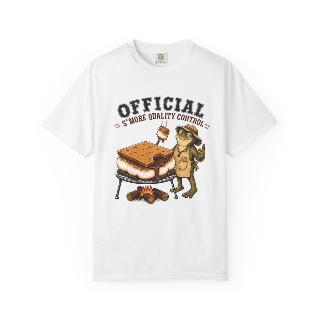 S'more Quality Control T-Shirt — Campfire Froggy Roasting S'mores Graphic