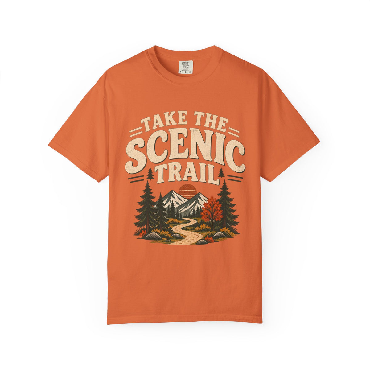 Take The Scenic Trail T-Shirt — Vintage Hiking Graphic Tee for Outdoor Lovers