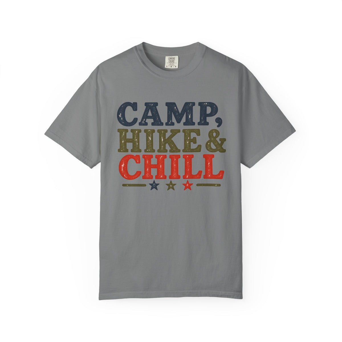 Camp, Hike & Chill Graphic T-Shirt