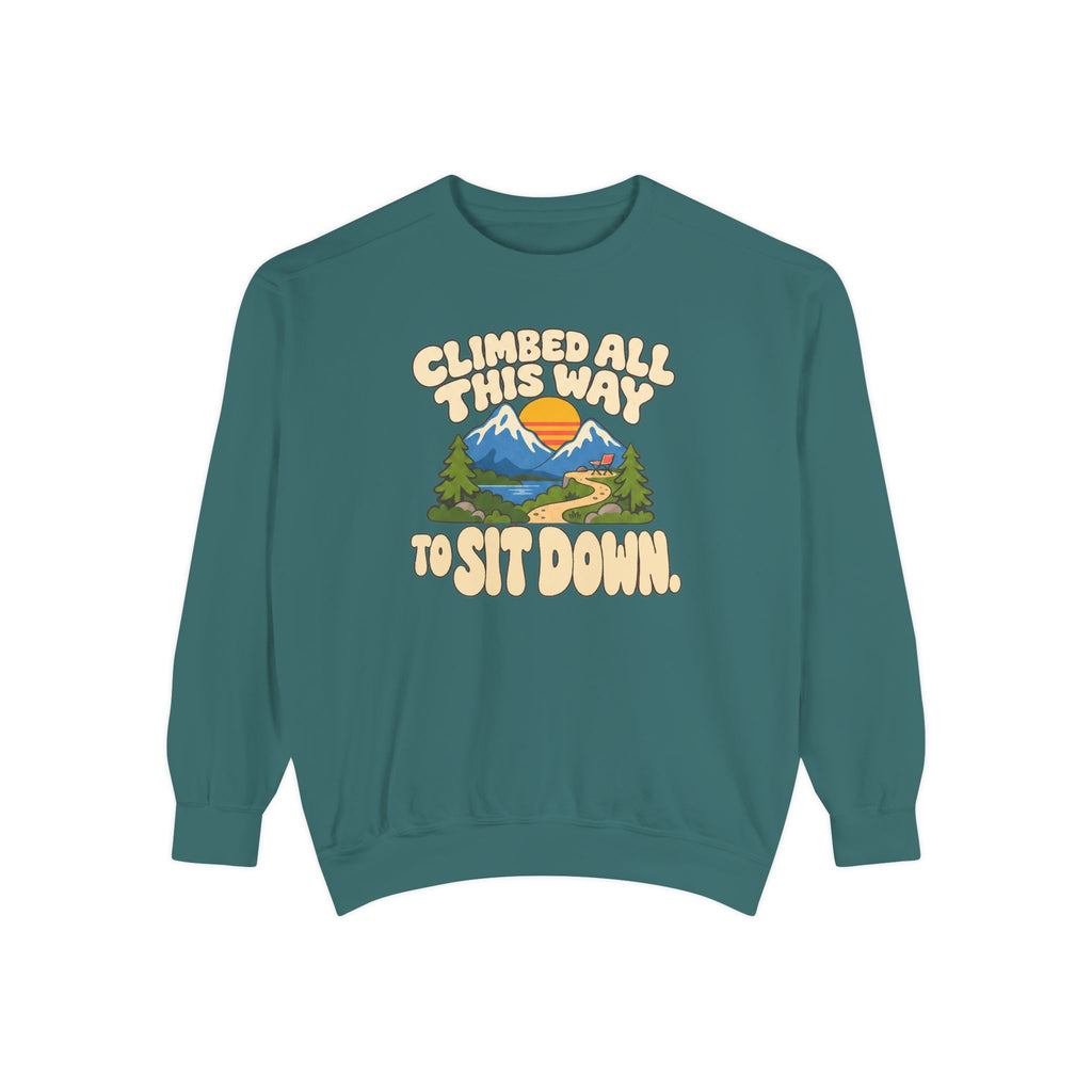 Peak Performance Optional Sweatshirt — Retro Mountain Graphic Crewneck