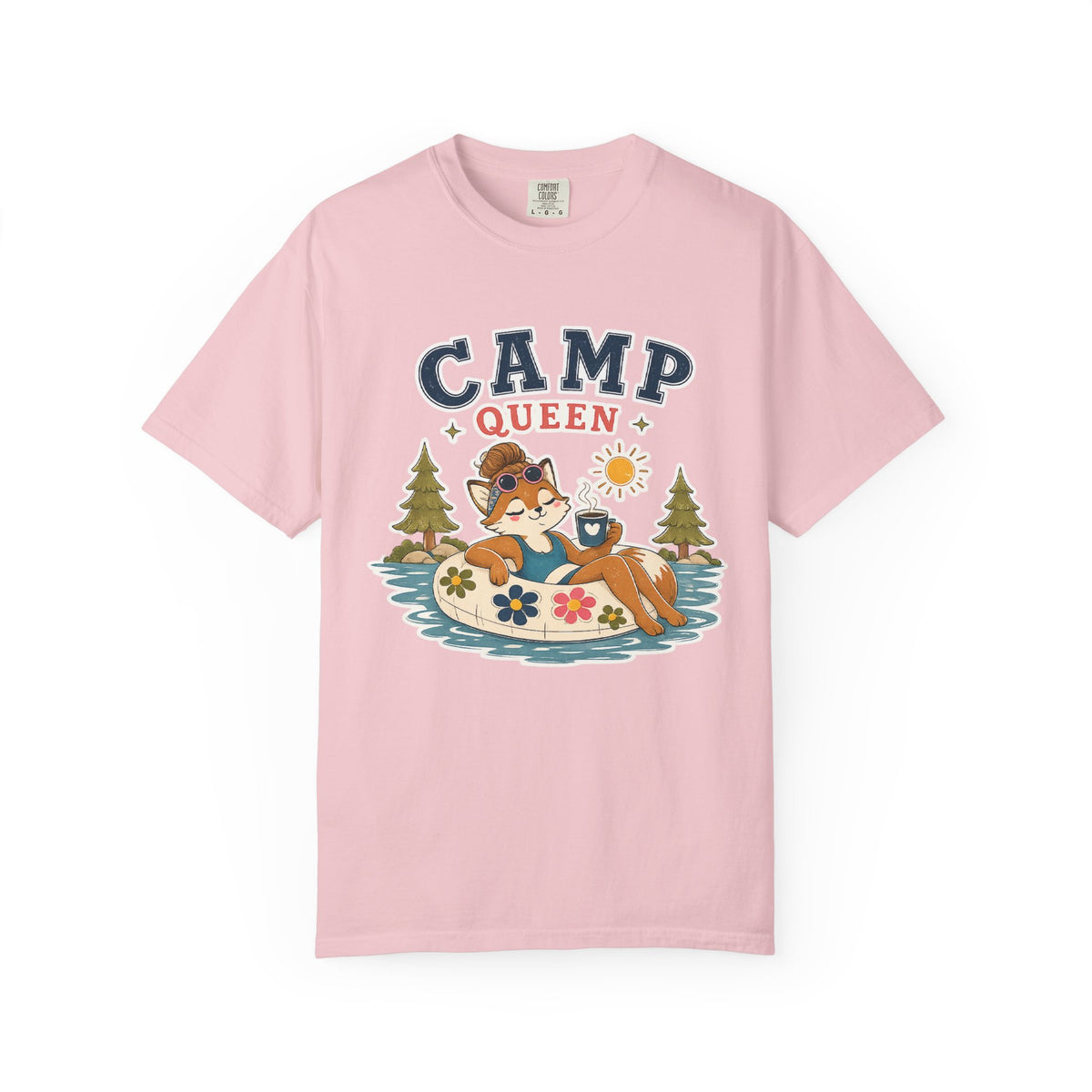 Camp Queen T-Shirt — Retro Fox Camping Graphic Tee