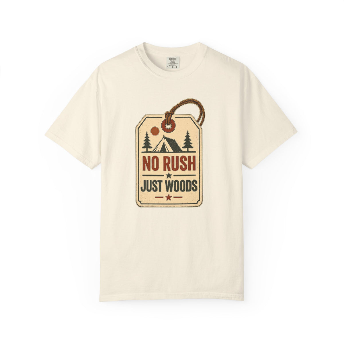 Booked Solid Since Tuesday T-Shirt — Camping Tag Graphic Tee