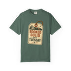 Booked Solid Since Tuesday T-Shirt — Camping Tag Graphic Tee