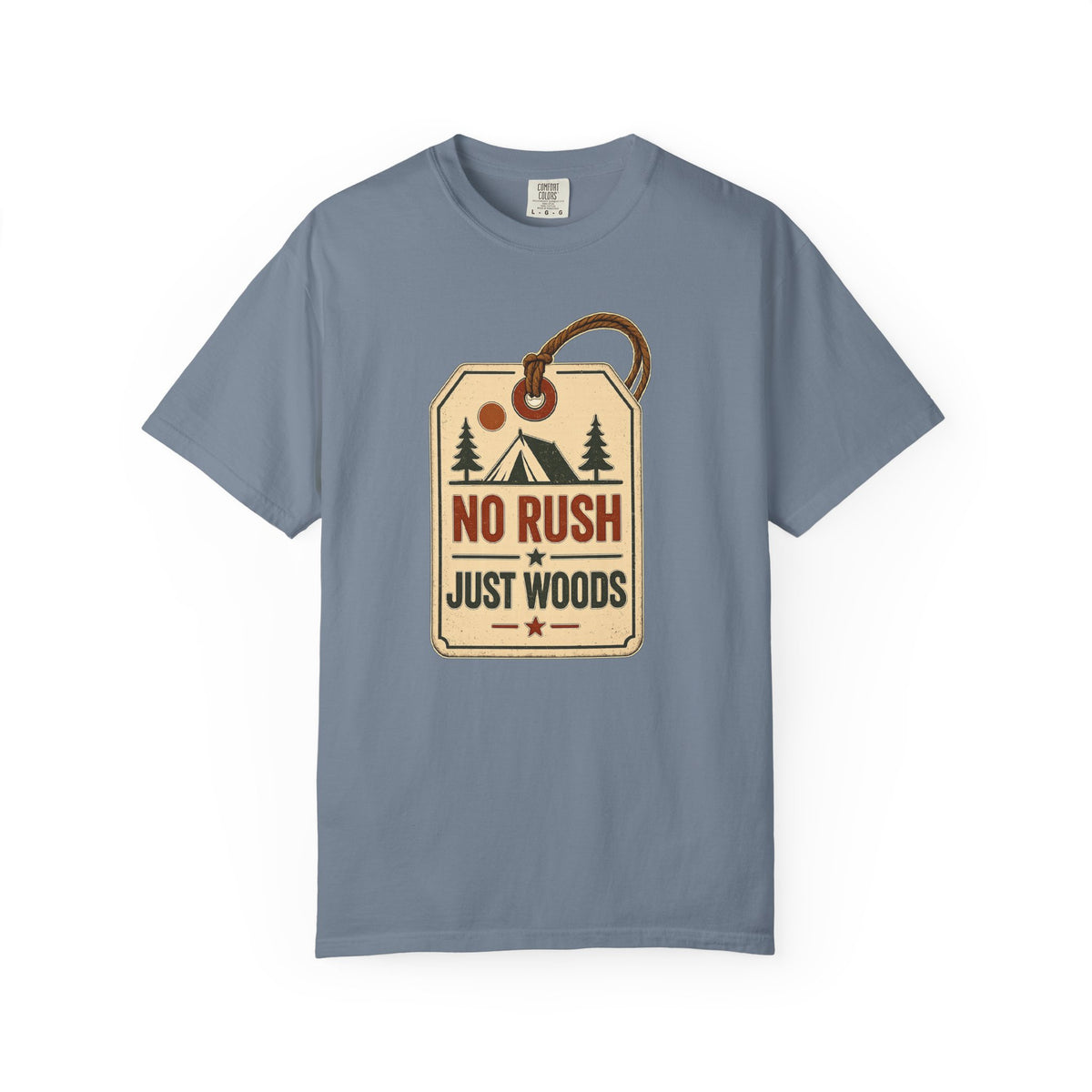 Booked Solid Since Tuesday T-Shirt — Camping Tag Graphic Tee
