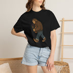 Sasquatch Bouquet T-Shirt — Cute Bigfoot Illustration Tee