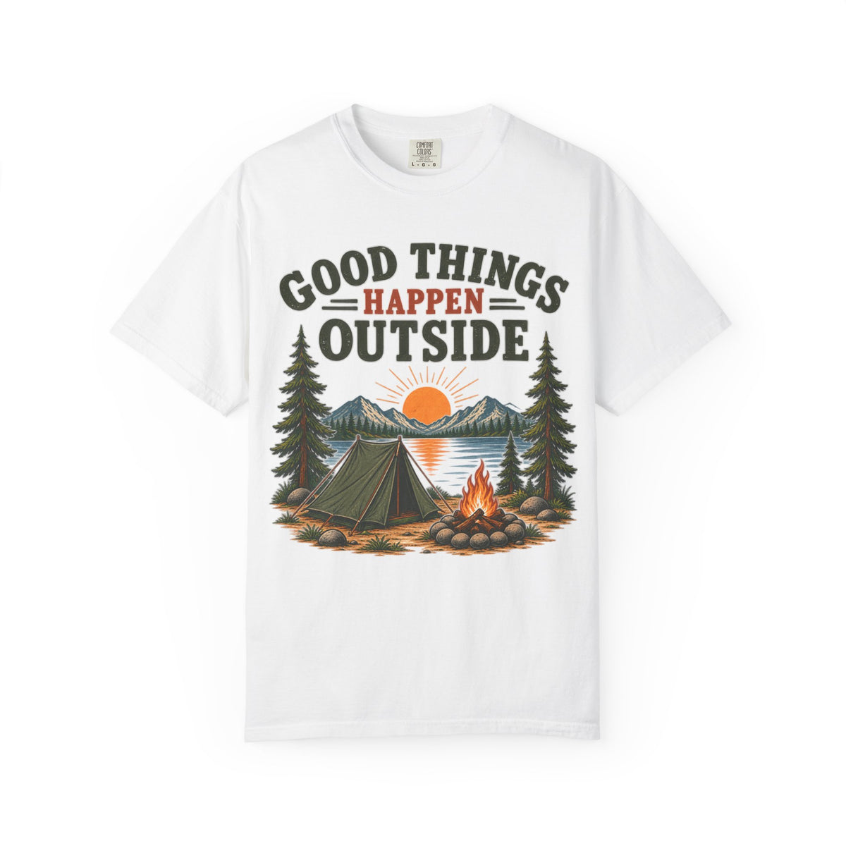 Good Things Happen Outside Camping T-Shirt