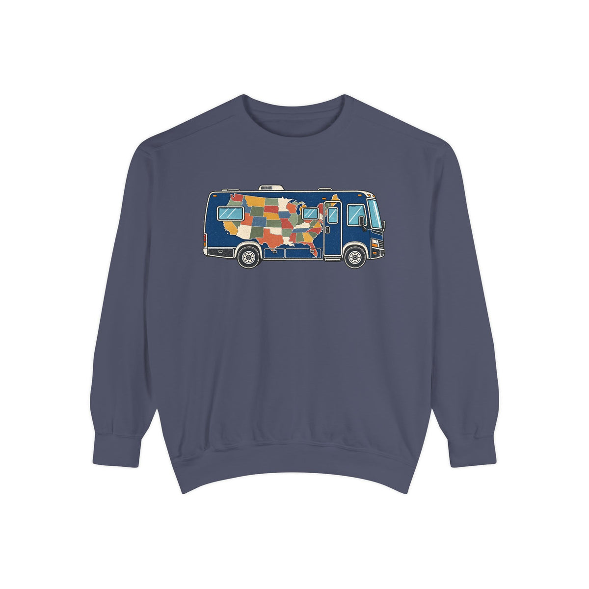 Retro Patchwork Camper Sweatshirt