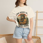 T-Shirt — "The Right to Bare Arms" Bear Graphic Tee