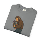 Sasquatch Bouquet T-Shirt — Cute Bigfoot Illustration Tee