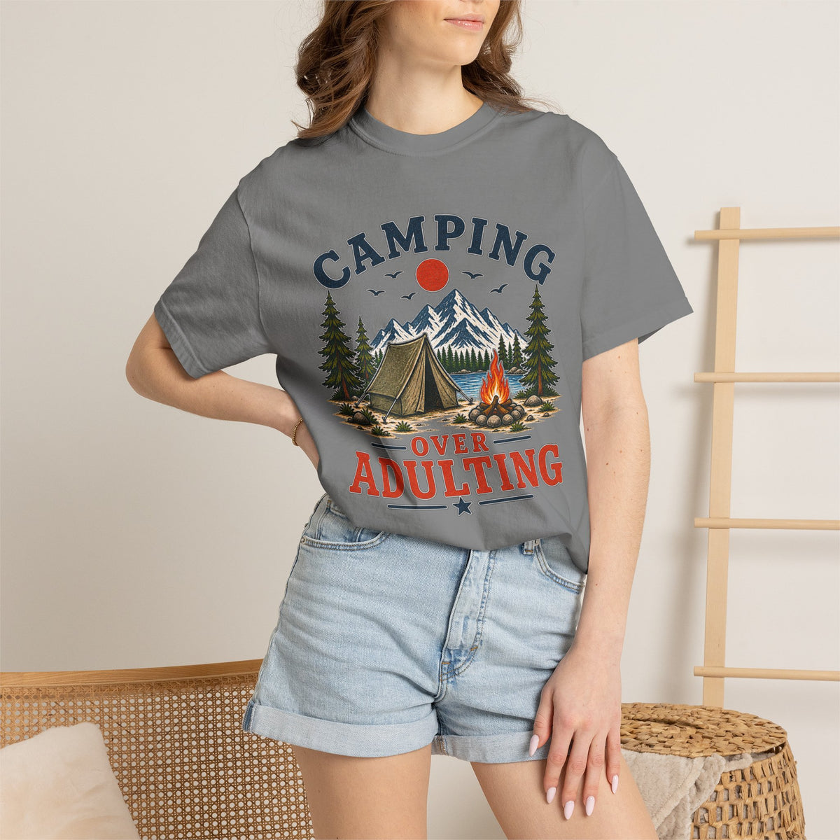 Camping Over Adulting T-Shirt