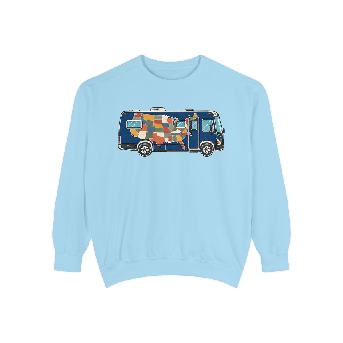 Retro Patchwork Camper Sweatshirt