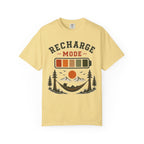 Recharge Mode T-Shirt — Adventure Camping Graphic Tee