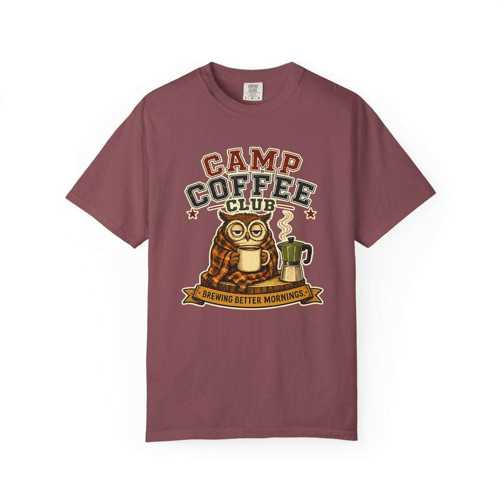 Camp Coffee Club T-Shirt — Brewing Better Mornings Graphic Tee