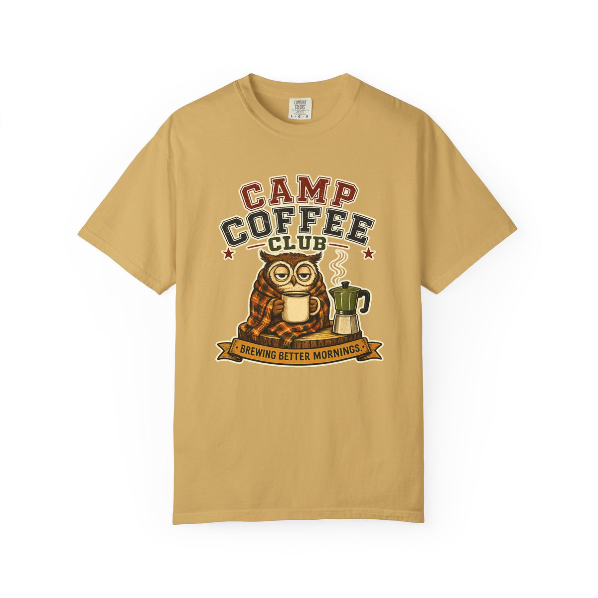 Camp Coffee Club T-Shirt — Brewing Better Mornings Graphic Tee