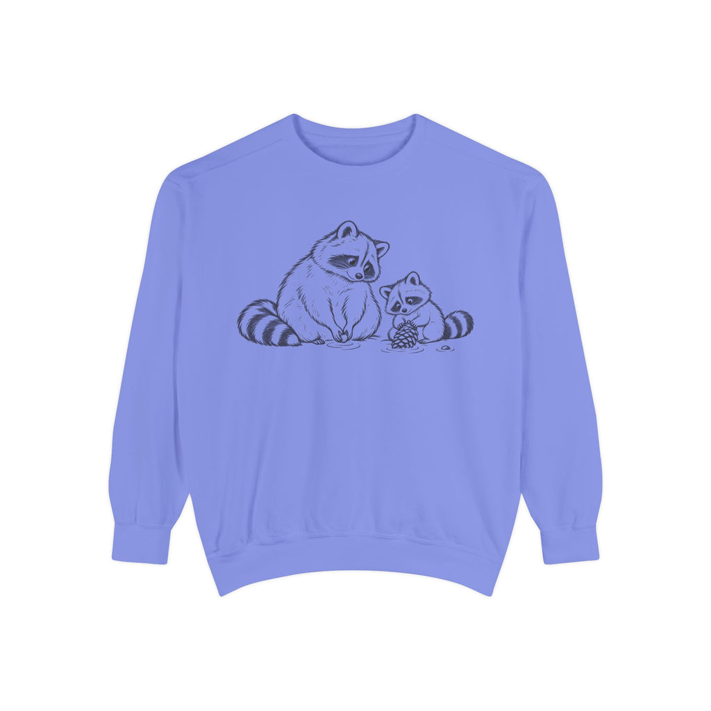 Raccoon Family Garment-Dyed Sweatshirt