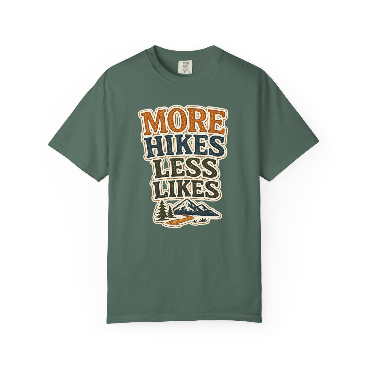 More Hikes Less Likes T-Shirt — Retro Outdoor Hiking Tee