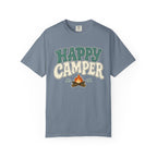 Happy Camper T-Shirt — Retro Campfire Graphic Tee