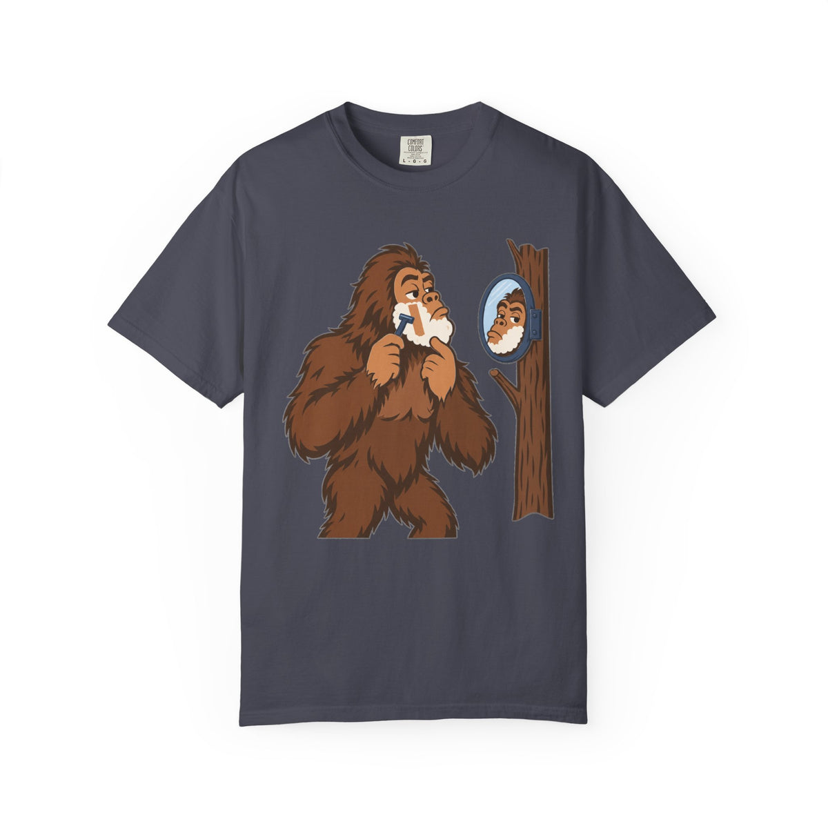 Sasquatch Mirror T-Shirt — Funny Bigfoot Reflection Graphic Tee
