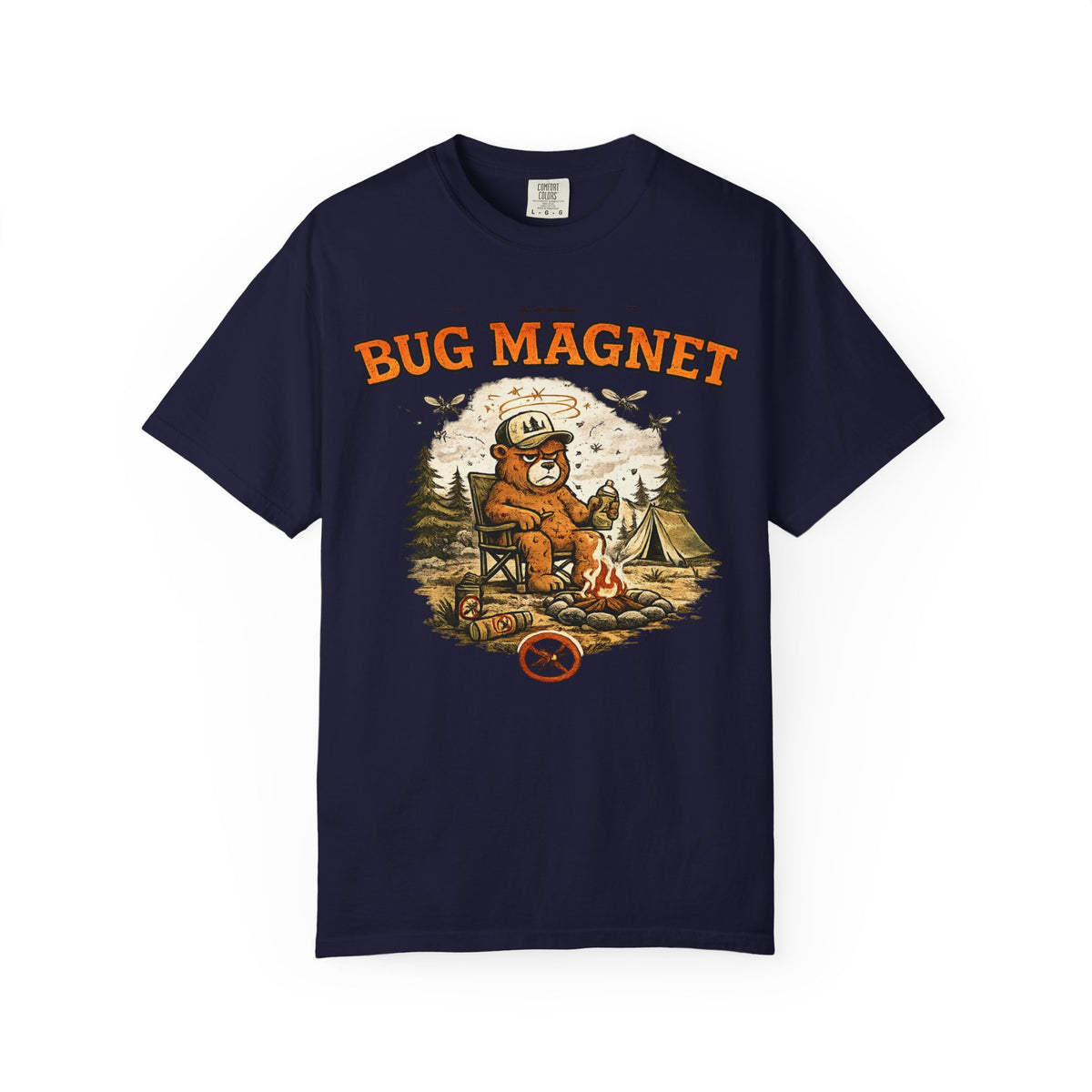 The Bug Magnet T-Shirt — Funny Camping Bear Graphic Tee