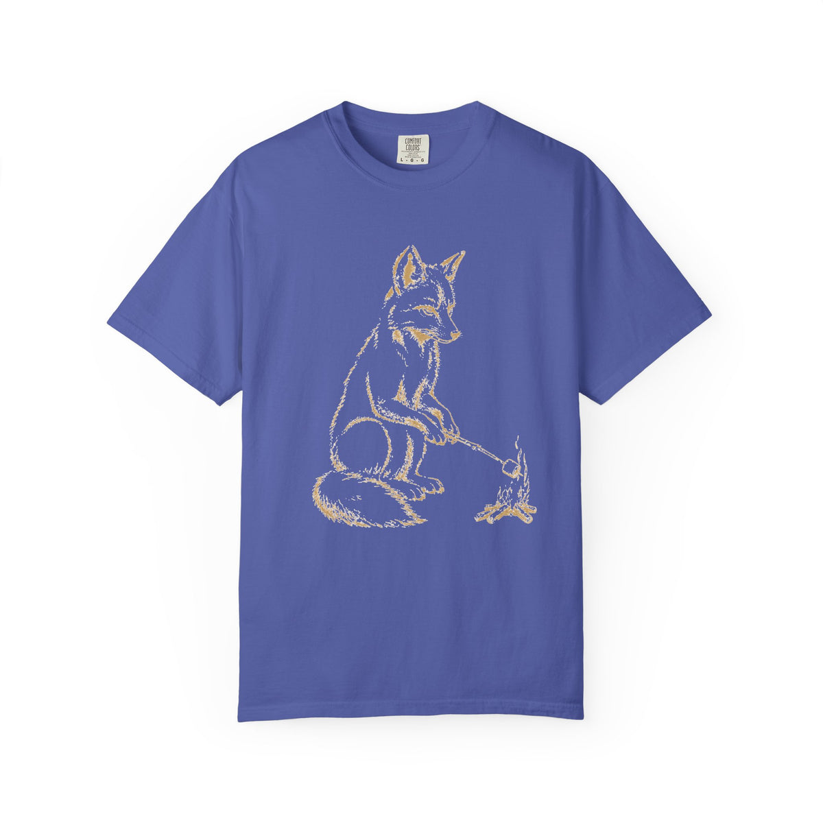 Fox Playing with Mouse T-Shirt — Woodland Animal Illustration Tee