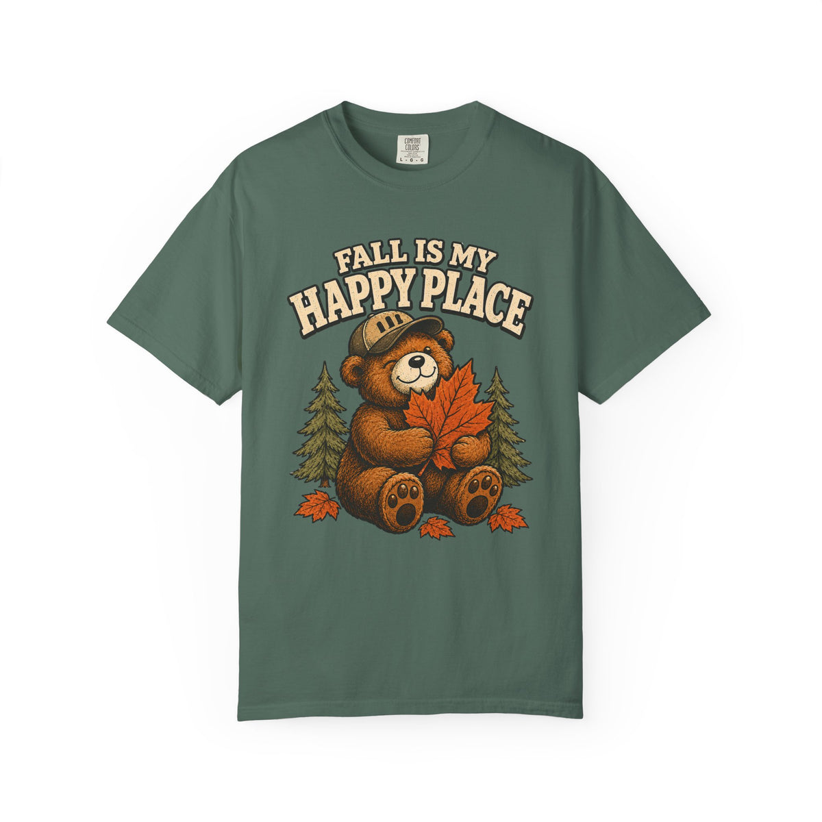 Fall Is My Happy Place Bear T-Shirt
