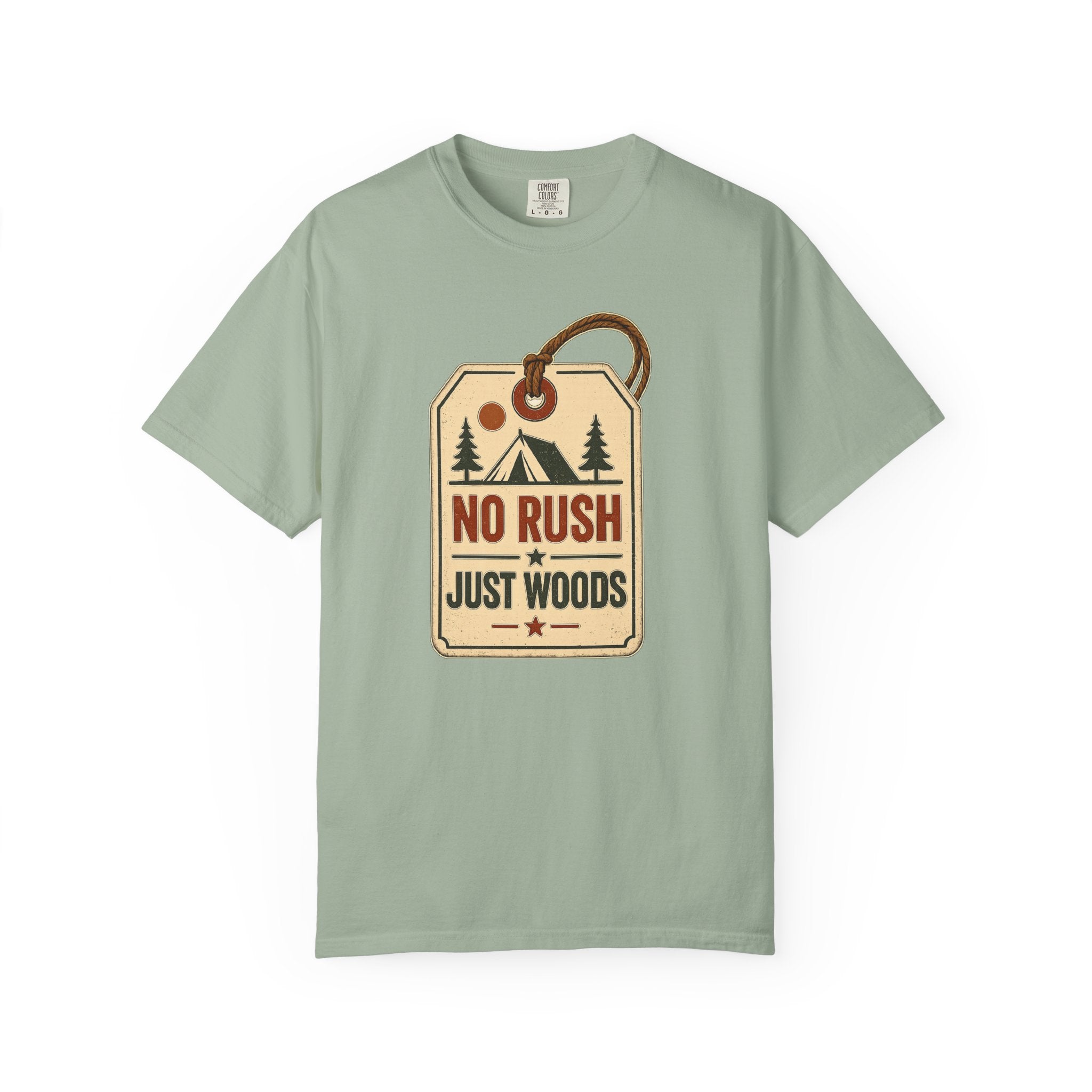 Booked Solid Since Tuesday T-Shirt — Camping Tag Graphic Tee