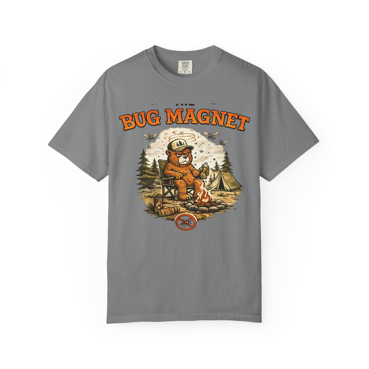 The Bug Magnet T-Shirt — Funny Camping Bear Graphic Tee