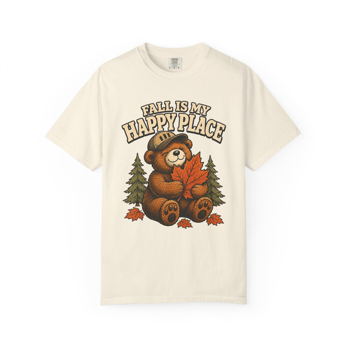 Fall Is My Happy Place Bear T-Shirt