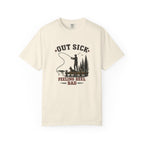 Fishing T-Shirt — "Out Sick, Feeling Reel Bad" Vintage Angler Tee