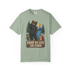 Proof We Left The Cabin T-Shirt — Retro Bear Camping Graphic Tee
