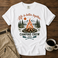 Camping Crew T-Shirt – “Life Is Better Together” Campfire Graphic Tee