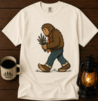 Sasquatch Bouquet T-Shirt — Cute Bigfoot Illustration Tee