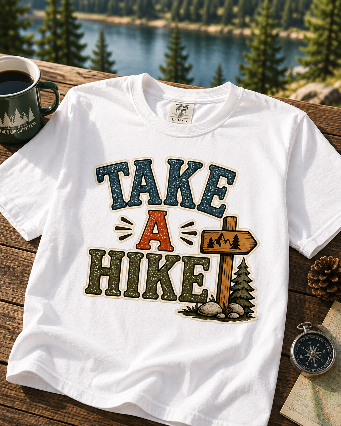 Take A Hike T-Shirt — Outdoor Hiking Graphic Tee
