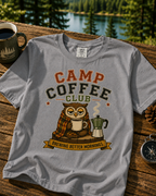 Camp Coffee Club T-Shirt — Brewing Better Mornings Graphic Tee