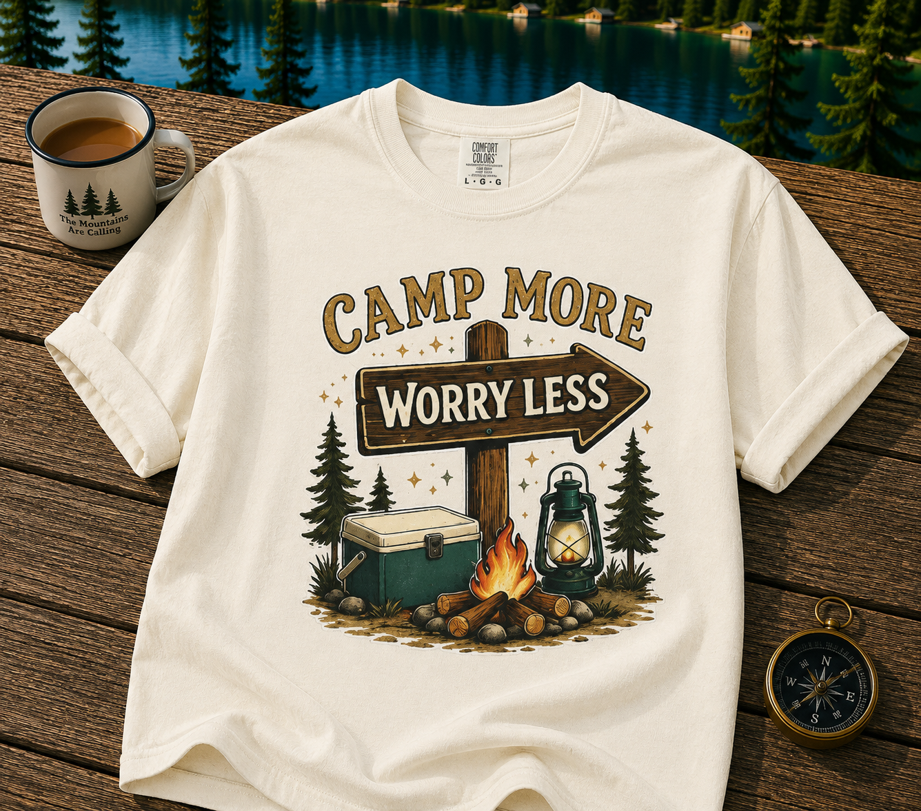 Camp More Worry Less T-Shirt