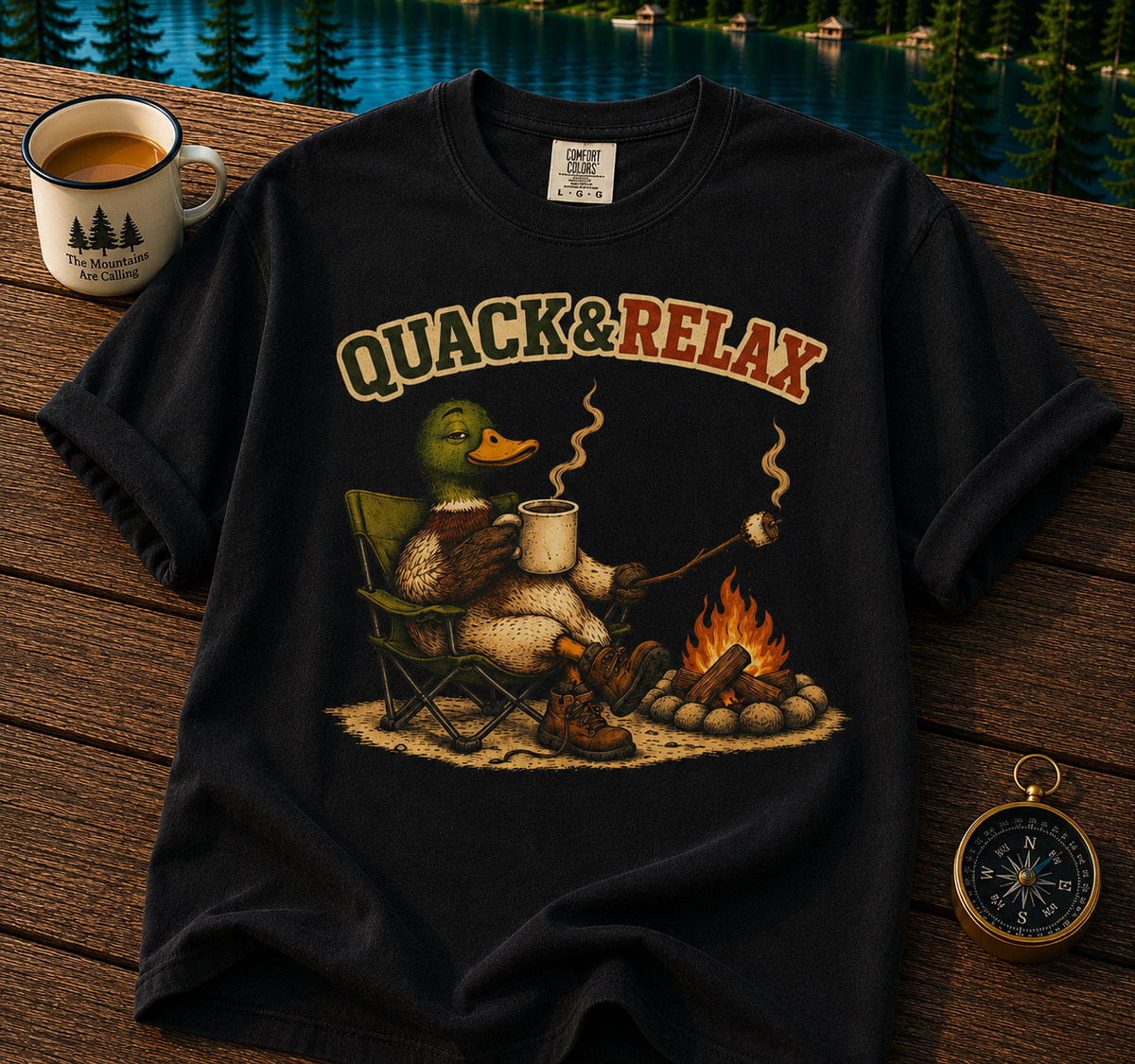 Quack & Relax Duck Camping T-Shirt