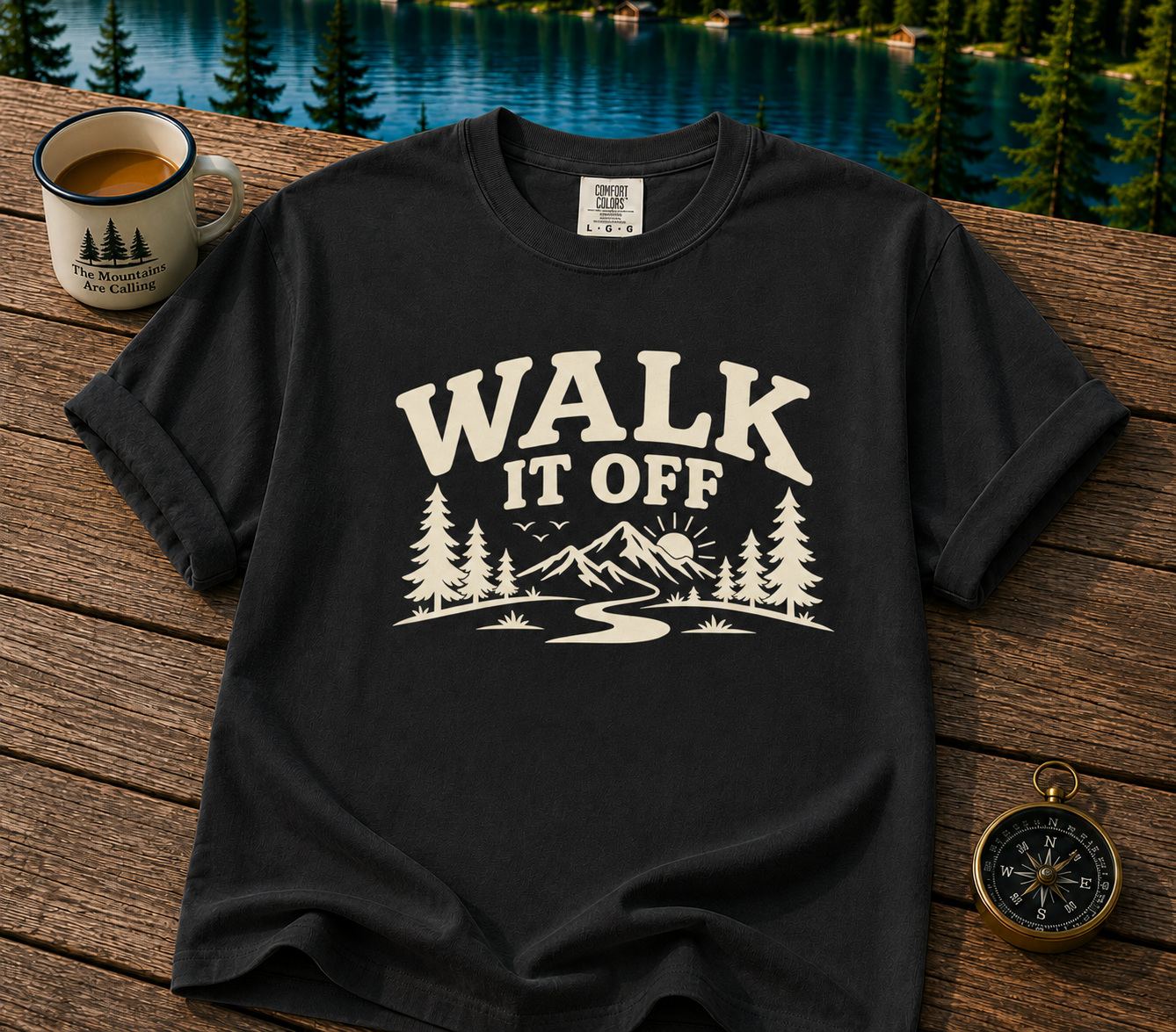 Walk It Off T-Shirt — Mountain Trail Graphic Tee
