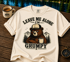 Grumpy Bear T-Shirt - "Leave Me Alone I'm Grumpy" Graphic Tee