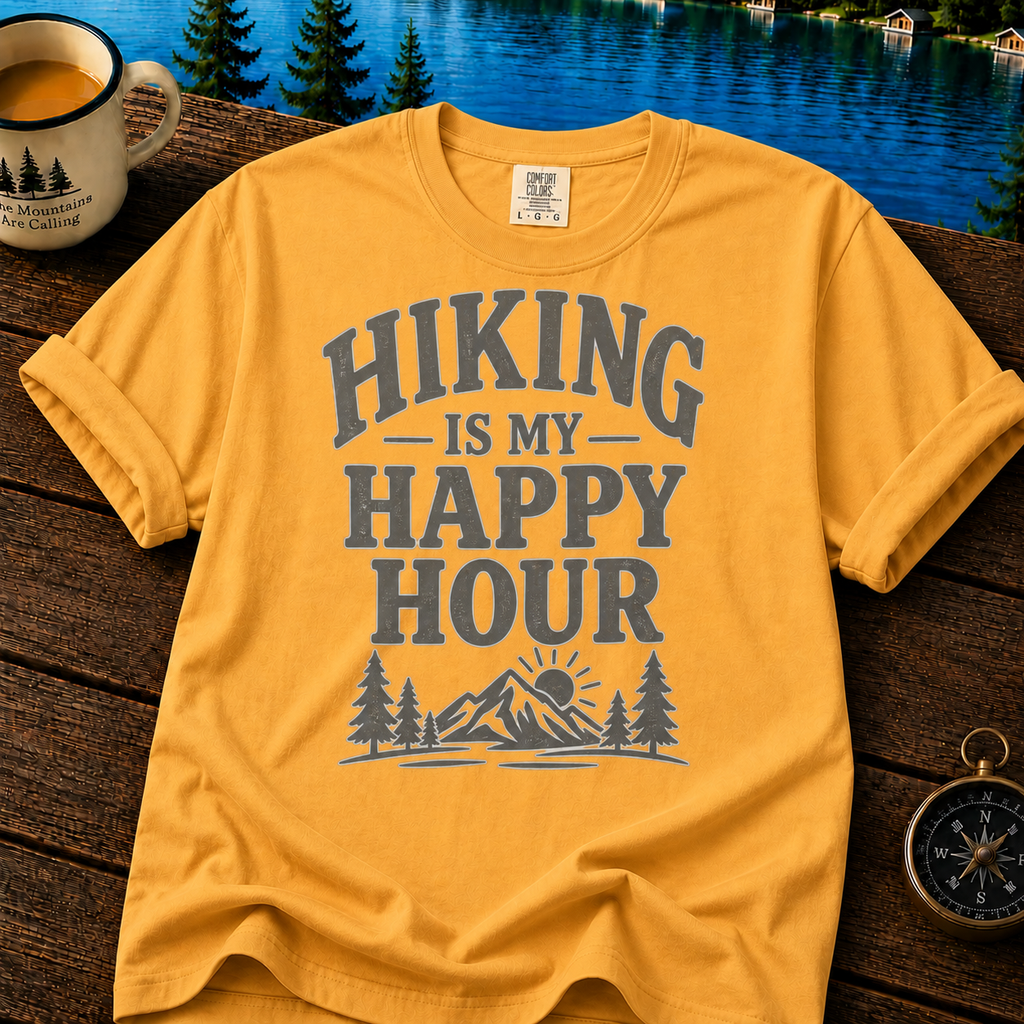 Hiking Is My Happy Hour T-Shirt
