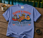 Sippin' & Drippin' T-Shirt — Floatin' & Coastin' Summer Graphic Tee