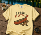 Canoe... Eventually T-Shirt — Funny Chipmunk Canoeing Graphic Tee